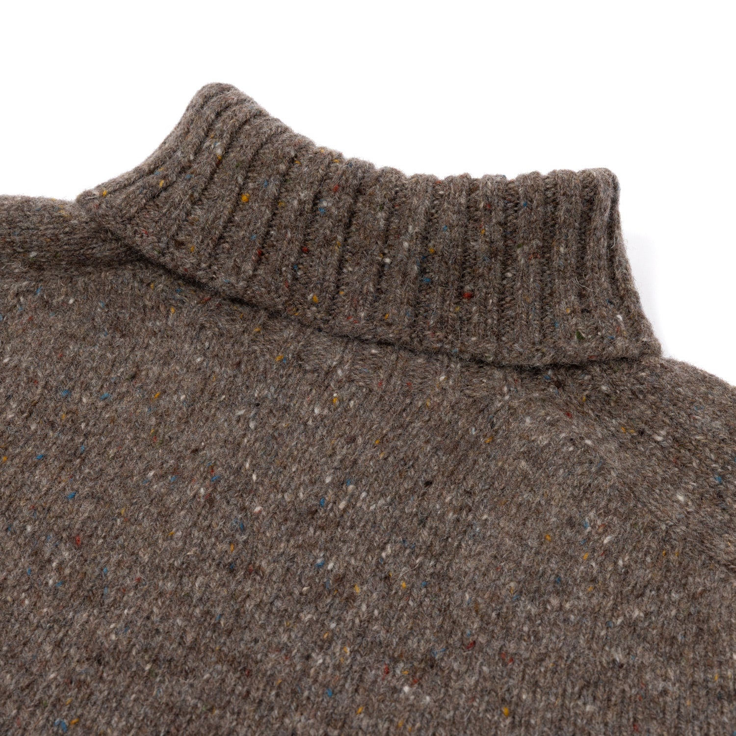 Glenugie x MJ: Pullover "Donegal Polo Jumper" aus reiner Wolle - Supersoft Lambswool